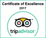 Trip Advisor Certificate of Excellence 2017