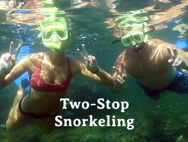 Two-stop snorkeling tour